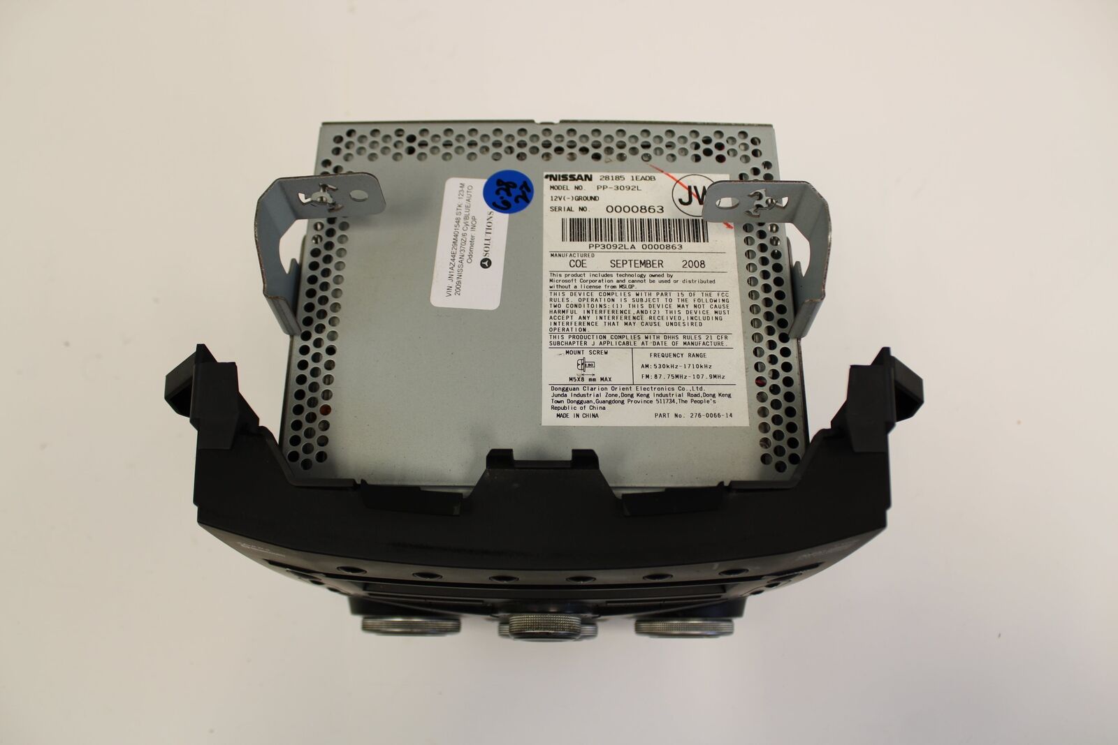 2009 370Z XM Radio AUX MP3 6 Disc CD Changer Player Trim Panel OEM