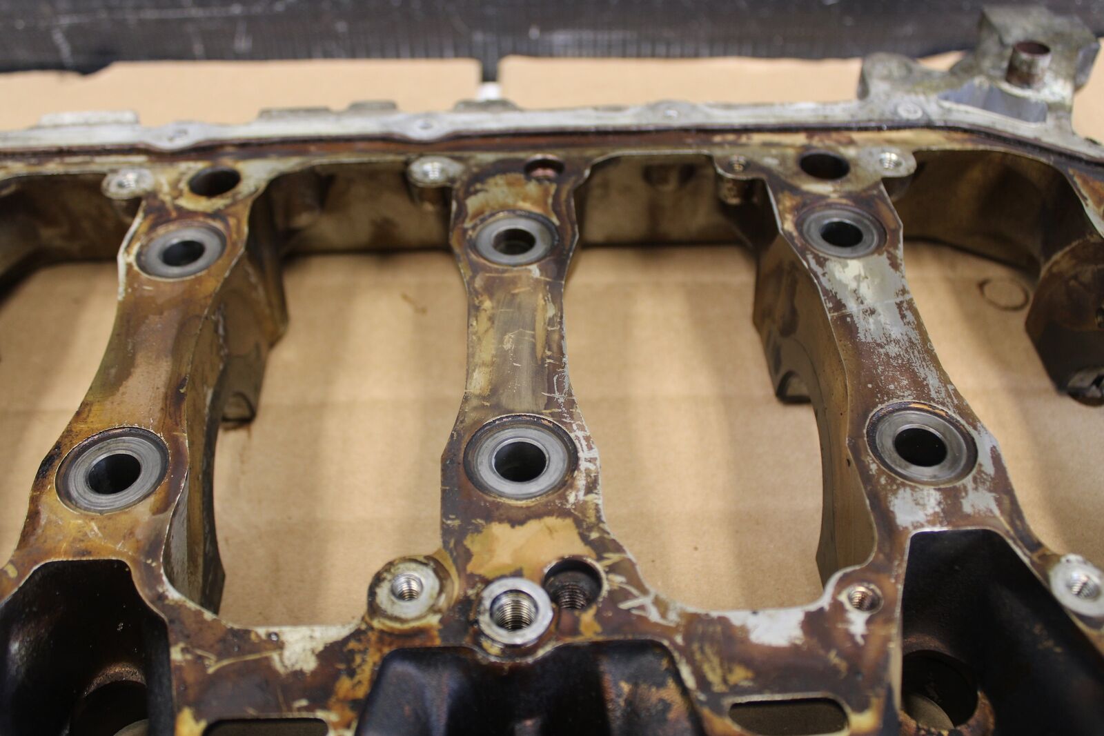 04 Acura RSX Type-S Engine Lower Block Girdle Main Bearing Crankshaft K20Aa