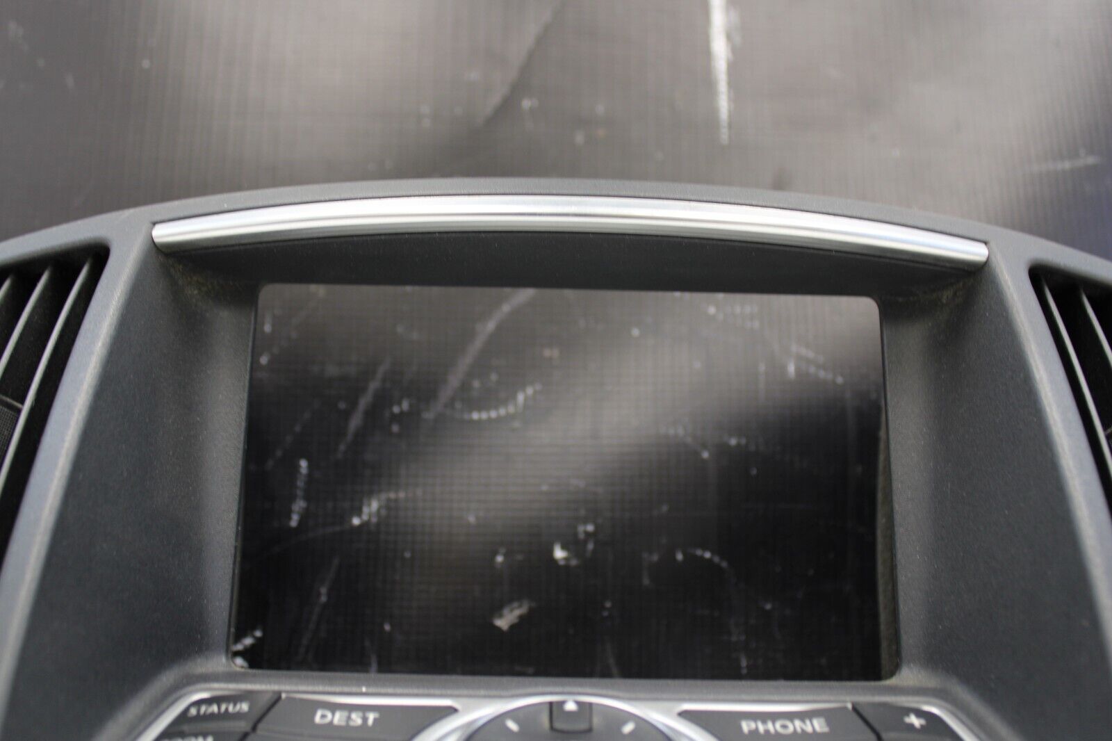 2012 Infiniti G37 Center Dash Navigation Controls Vent Trim OEM