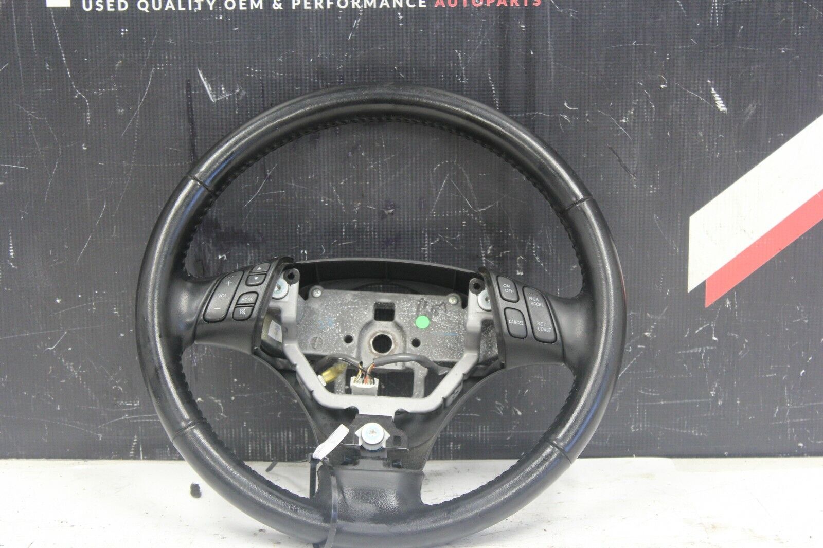 2006-2007 MAZDASPEED6 MAZDASPEED 6 MS6 OEM BLACK LEATHER STEERING WHEEL